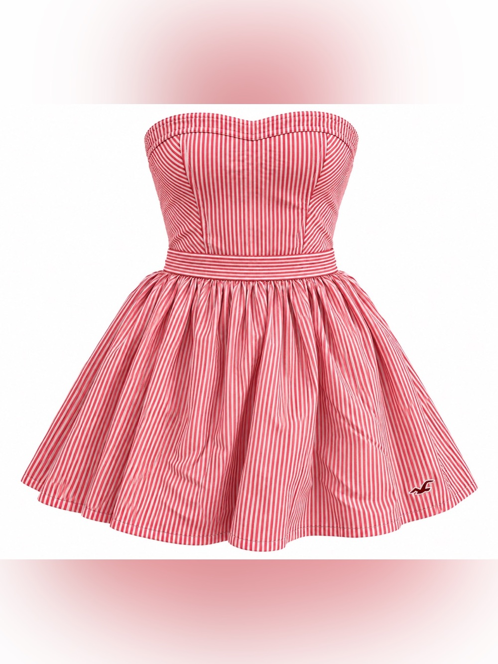 Vintage Y2K Hollister Red/White Stripped Dress